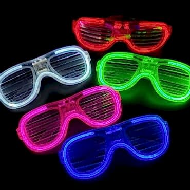 Glow Model Led Işıklı Parti Gözlüğü 5 Adet