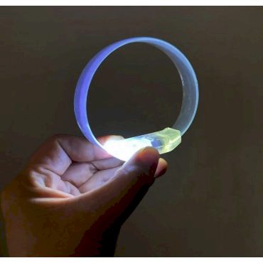 3 Modlu Pilli LED Işıklı Esnek Parti Bilekliği Beyaz