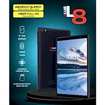 8" IPS Ekran 4 Çekirdek 3GB/64GB Tablet Pc