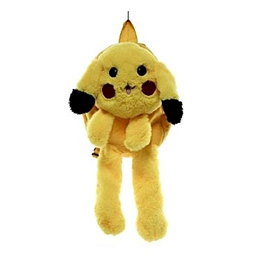 Peluş Işıklı Oynar Kulaklı Pikachu Sırt Çantası 