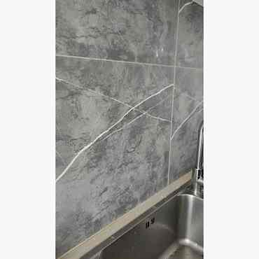 30x30 Antrasit Mermer Desenli Duvar Sticker