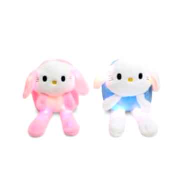 Işıklı Peluş Oynar Kulaklı My Melody ve Cinnamoroll Sırt Çantası 