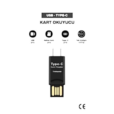 USB To Type-C Kart Okuyucu
