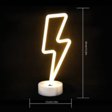 Şimşek Neon LED Lamba