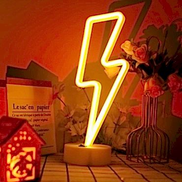 Şimşek Neon LED Lamba