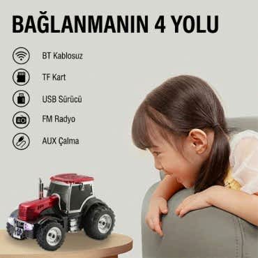Traktör Tasarımlı Bluetooth Hoparlör 