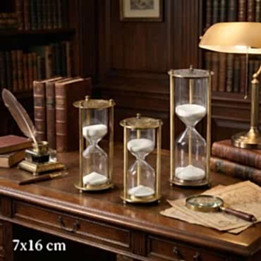 Dekoratif Cam Kum Saati 7x16 cm 