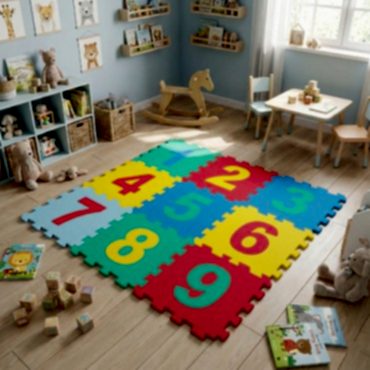 9 Parça Sayılar Puzzle Yer Matı 
