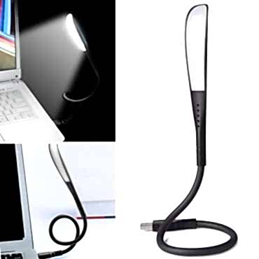 Kompakt USB Siyah 14 Ledli 3 Kademeli Dokunmatik Okuma Lambası