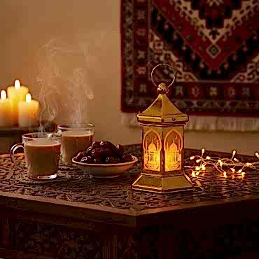 Ramazan Temalı Altıgen Kubbe LED Lamba 