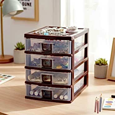 Mini 4 Çekmeceli Komidin Organizer 