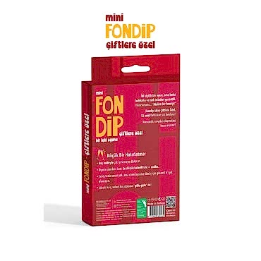 Mini Fondip Çiftlere Özel Eğlenceli Kart Oyunu