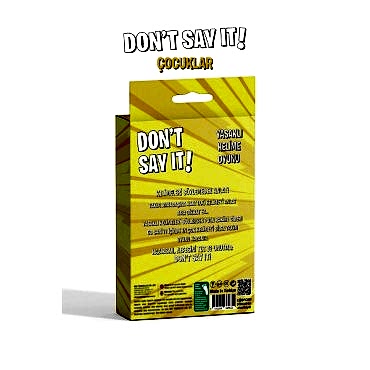 Yasaklı Kelime Oyunu Don't Say It! Çocuklar - Eğlenceli Kart Oyunu