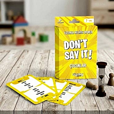 Yasaklı Kelime Oyunu Don't Say It! Çocuklar - Eğlenceli Kart Oyunu