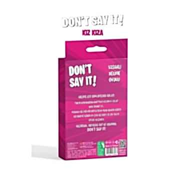 Yasaklı Kelime Oyunu Don't Say It! Kız Kıza - Eğlenceli Kart Oyunu