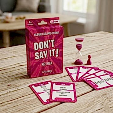 Yasaklı Kelime Oyunu Don't Say It! Kız Kıza - Eğlenceli Kart Oyunu