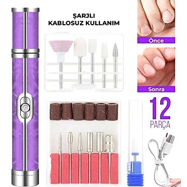 Şarjlı Manikür Pedikür Tırnak Bakım Seti 