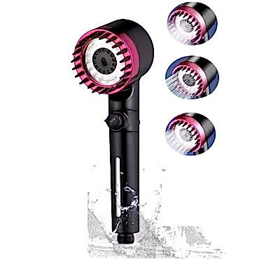 Pembe 3 Modlu Filtreli Duş Başlığı 