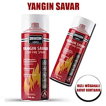  Yangın Savar Tüpü Sprey 