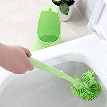 Ergonomik Silikon Tuvalet Fırçası 