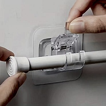 Çok Amaçlı Kıskaçlı Yapışkanlı Kablo ve Mop Tutucu 